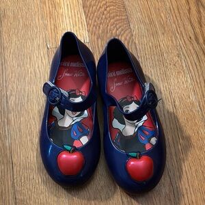 Mini Melissa Blue Dress Shoes with Mickey Mouse Charm